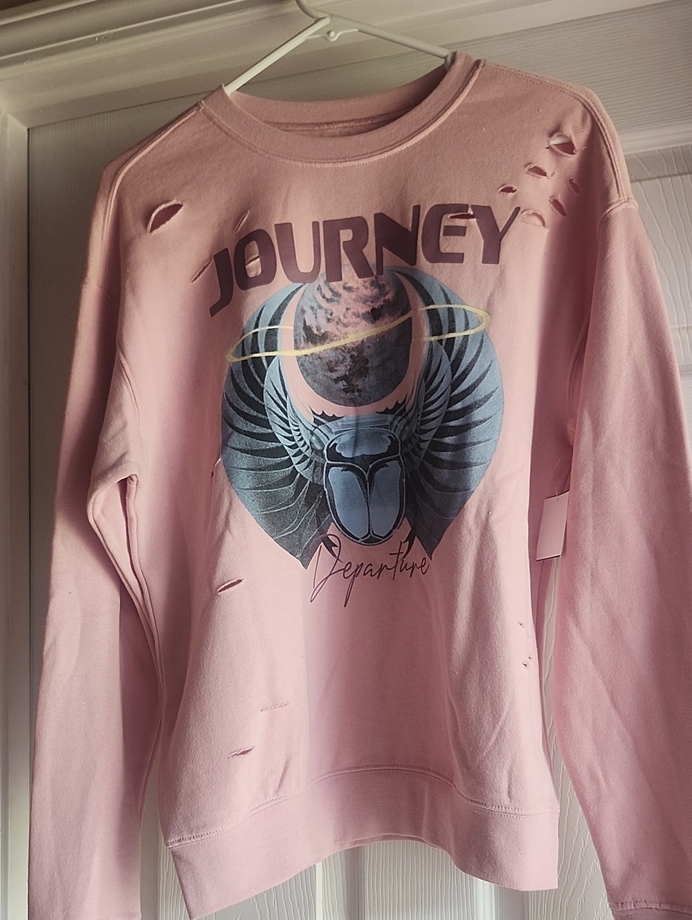 Journey Graphic Crewneck Sweatshirt - Pink